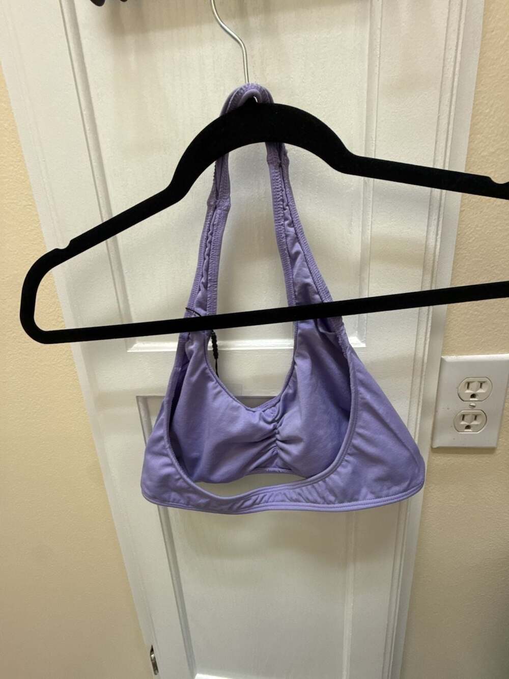NVGTN Lavender Twist-Front Halter Sports Bra - Picture 3 of 4